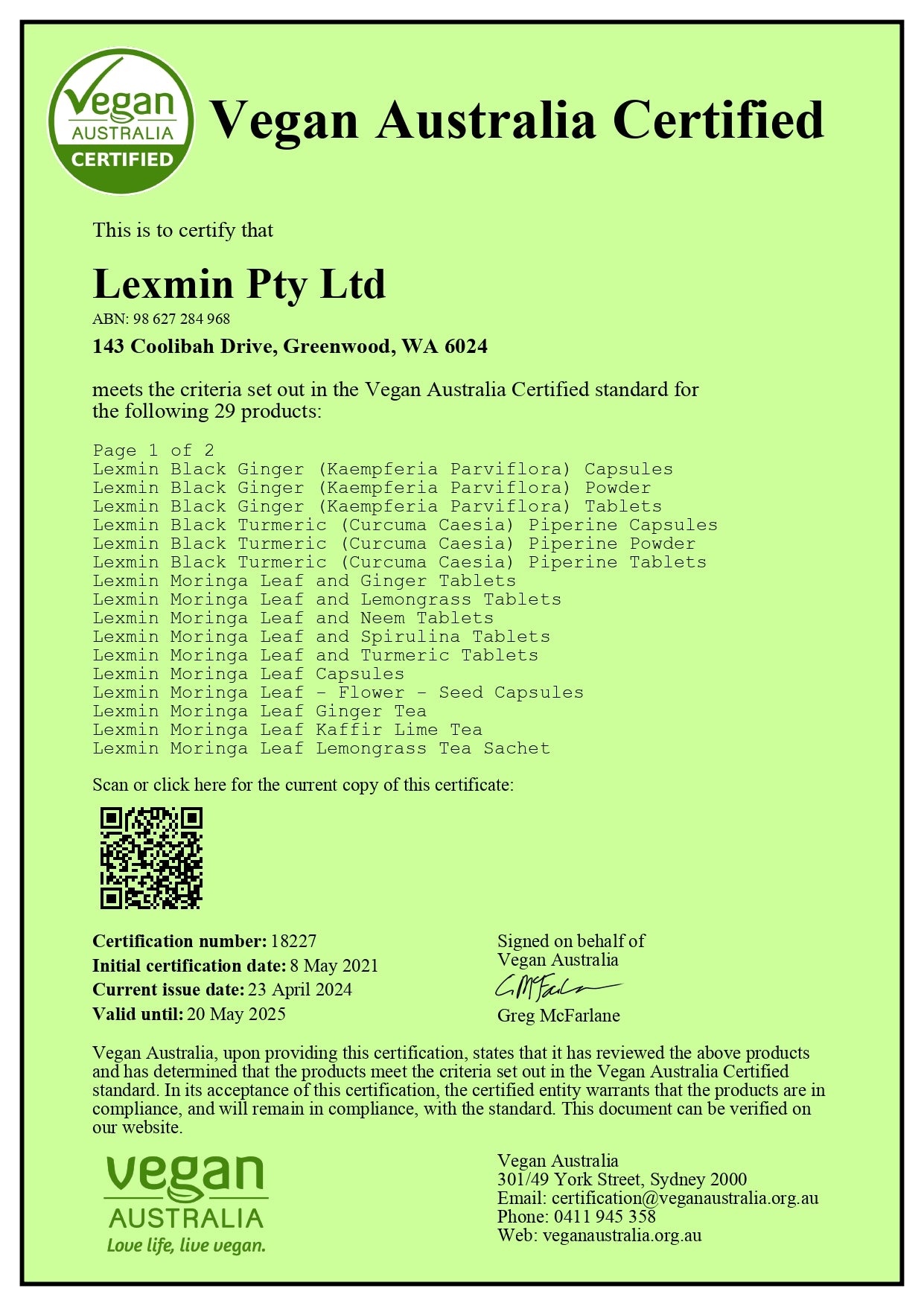 Lexmin® Organic Moringa-Turmeric Tea