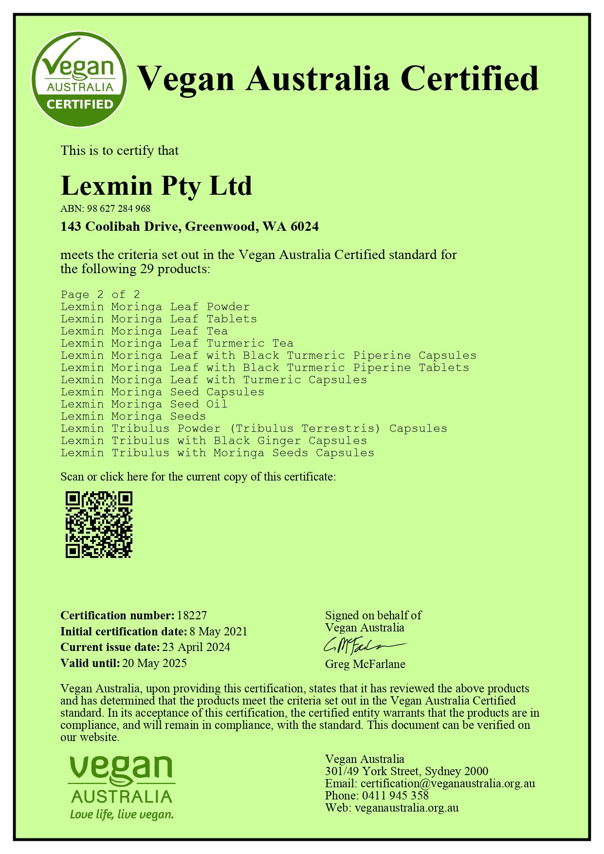 Lexmin® Organic Moringa-Turmeric Tea